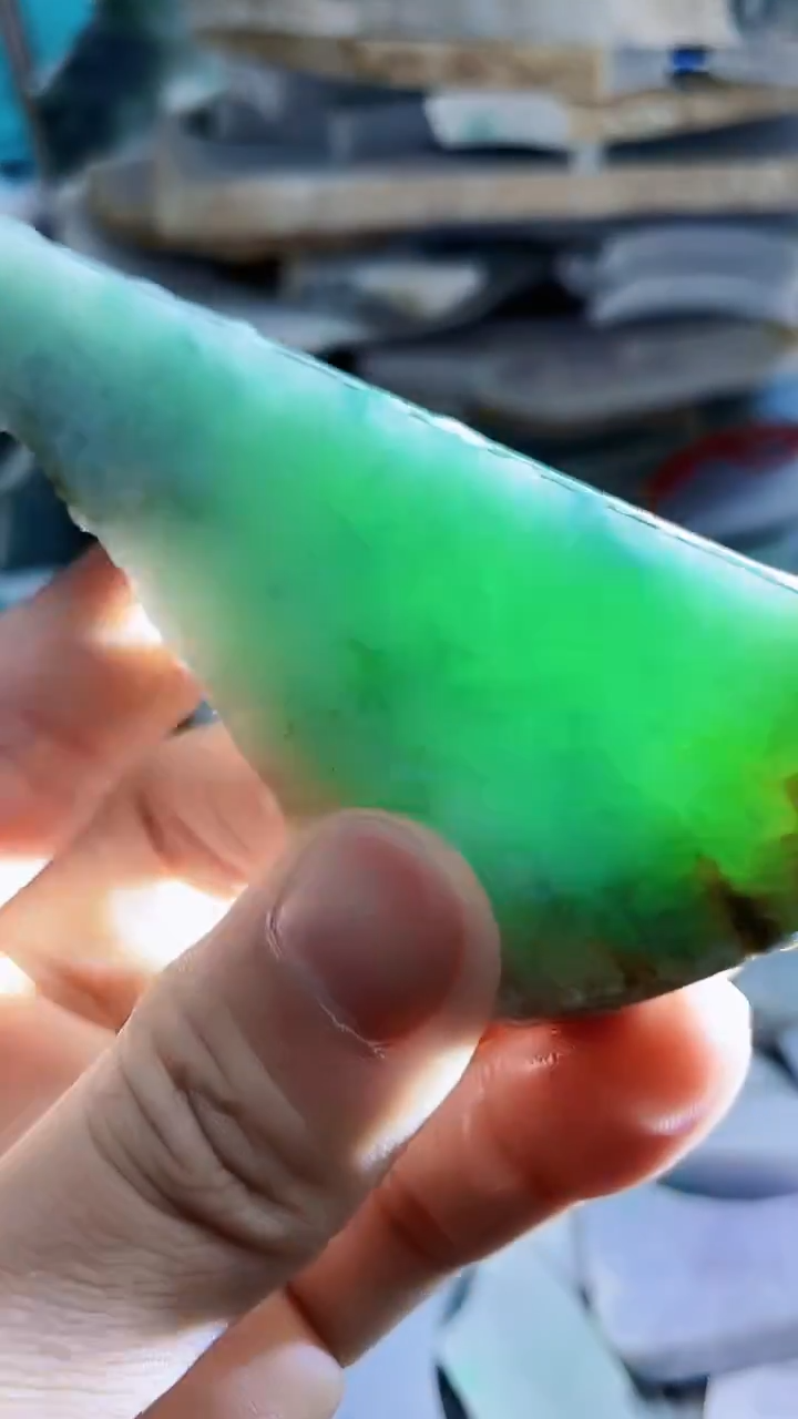 裸石翡翠天然A货翡翠板料