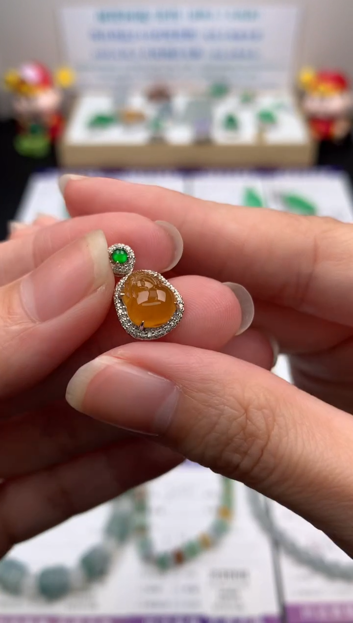 【闪购商品】定制翡翠18K金镶嵌模式推广期24小时鉴赏期