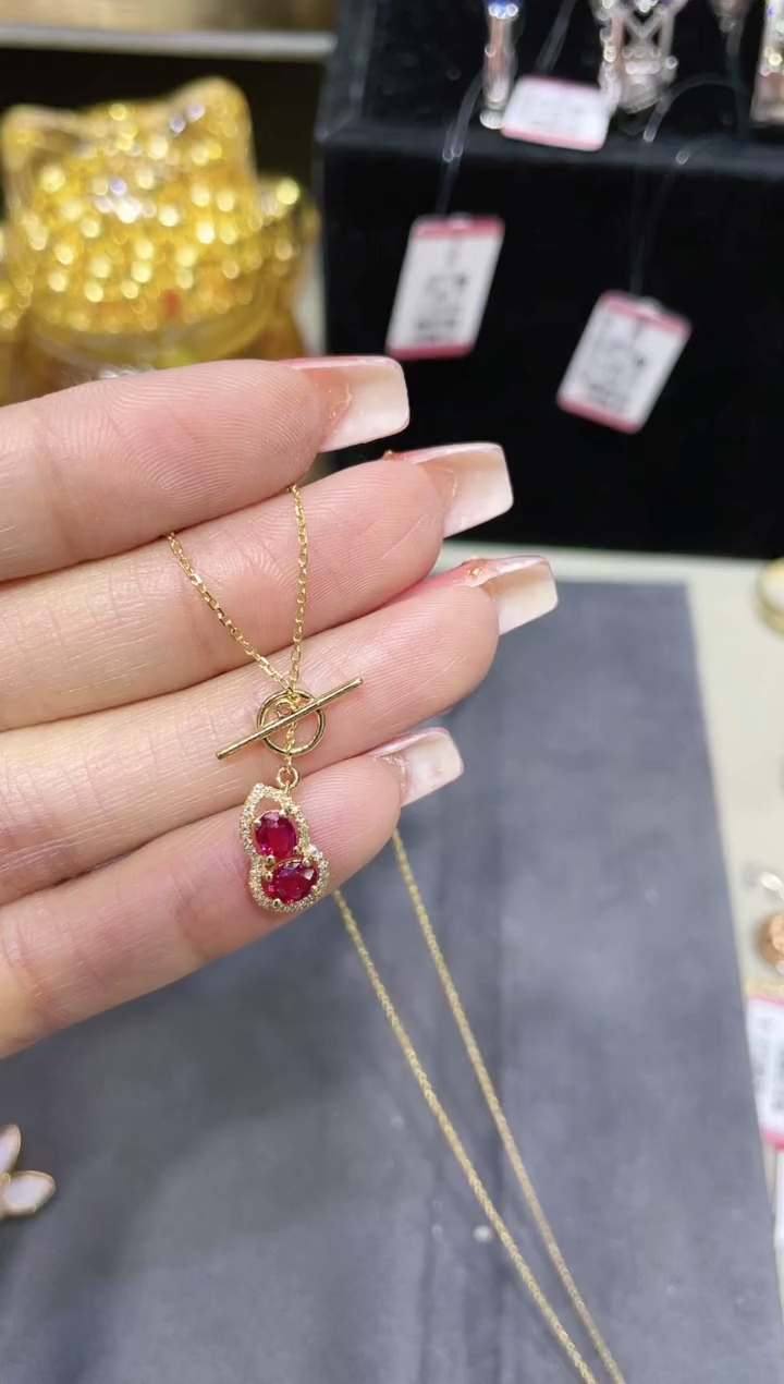 【闪购商品】红宝石项链18K金镶嵌·