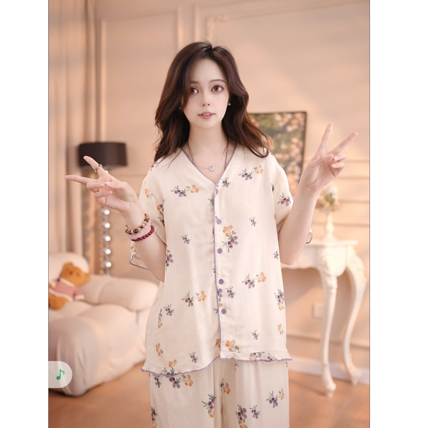 【小葡萄】套装 甜美棉夏天薄款舒适纯棉纯棉休闲QQ