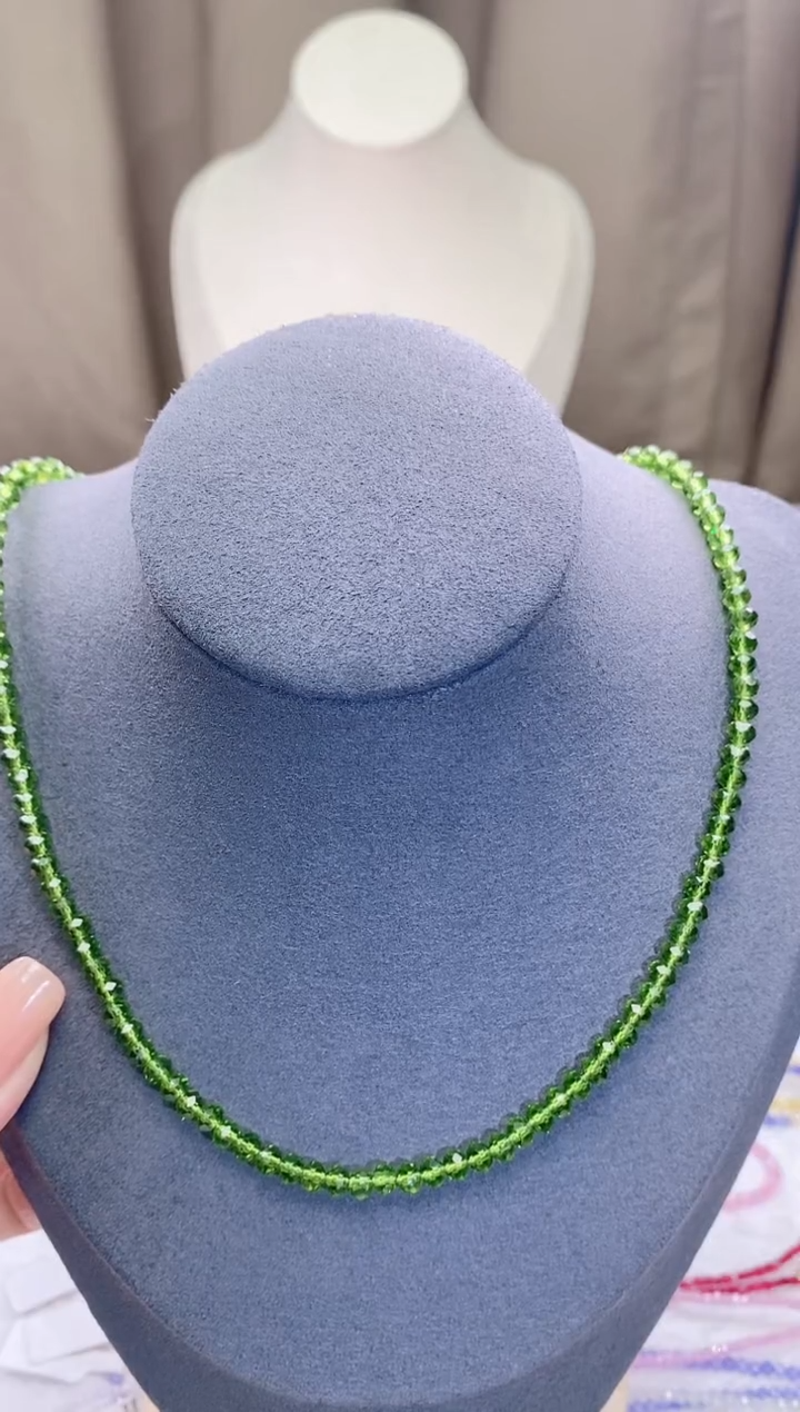 【闪购商品】橄榄石颈饰14K金镶嵌诗颜珠宝甄选SYZB76