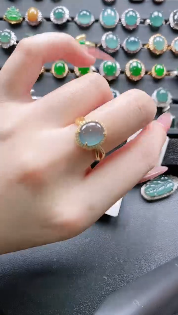【闪购商品】翡翠戒指银S925镶嵌11111111