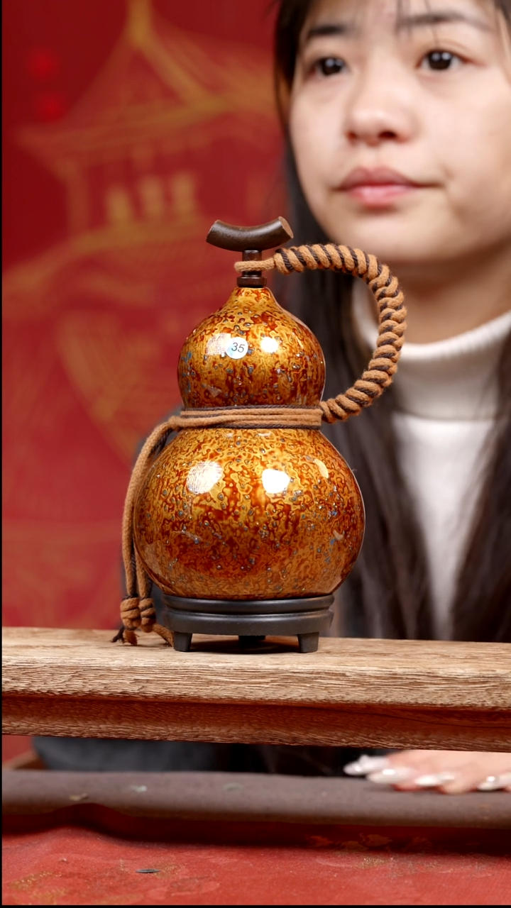 35号纯手工制作天然大漆真葫芦