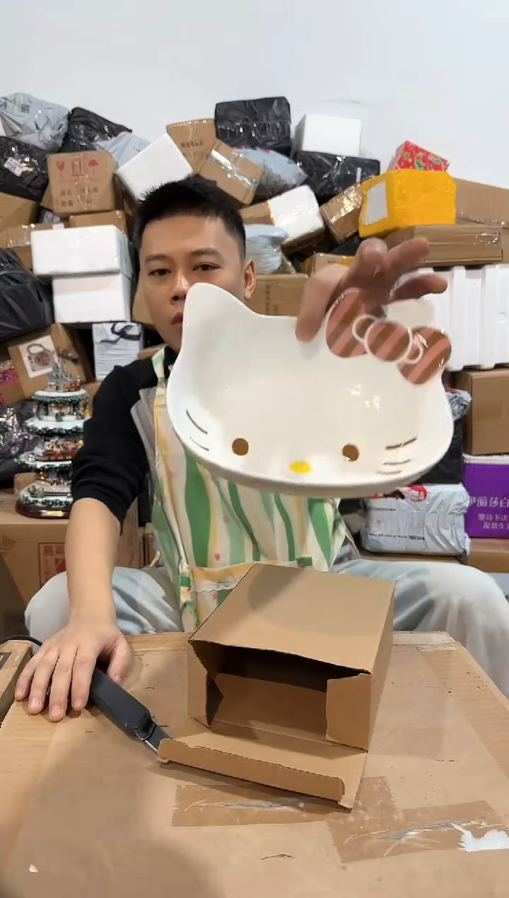 瓷片kt猫深碗   