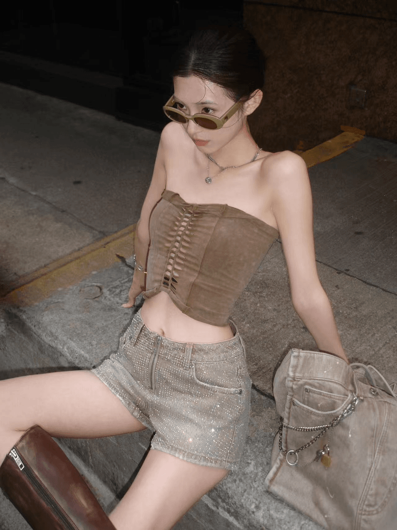 【6月新款短裤合集】荒野钻石低腰牛仔短裤狂飙牛仔裤显瘦舞团短裤