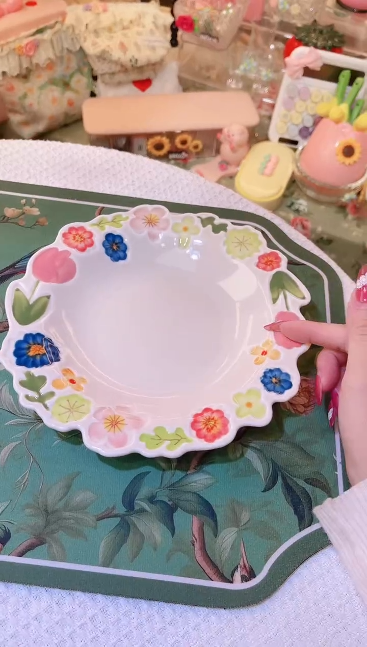 花朵菜盘——手工制作品质好！