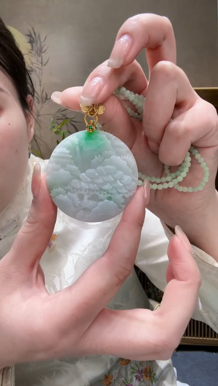 【闪购商品】翡翠颈饰未镶嵌吊坠