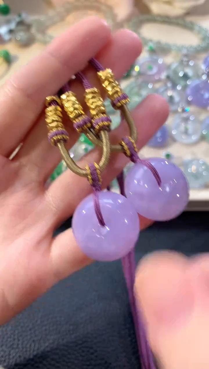 颈饰未镶嵌翡翠冬日珠宝多样性发货一件E150紫货有色差