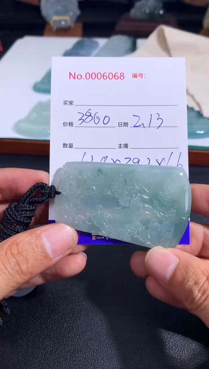 【闪购商品】翡翠颈饰未镶嵌山水