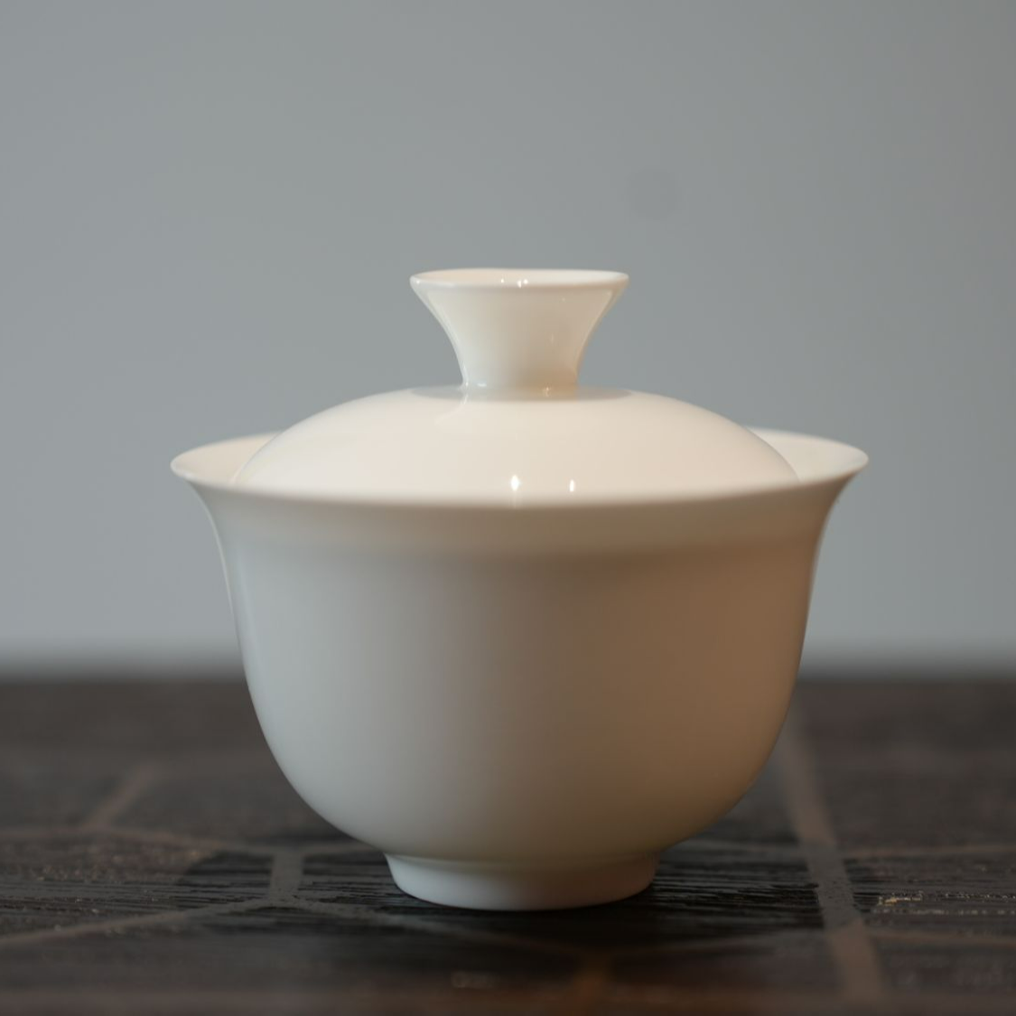 潮州薄胎骨瓷盖碗100ml