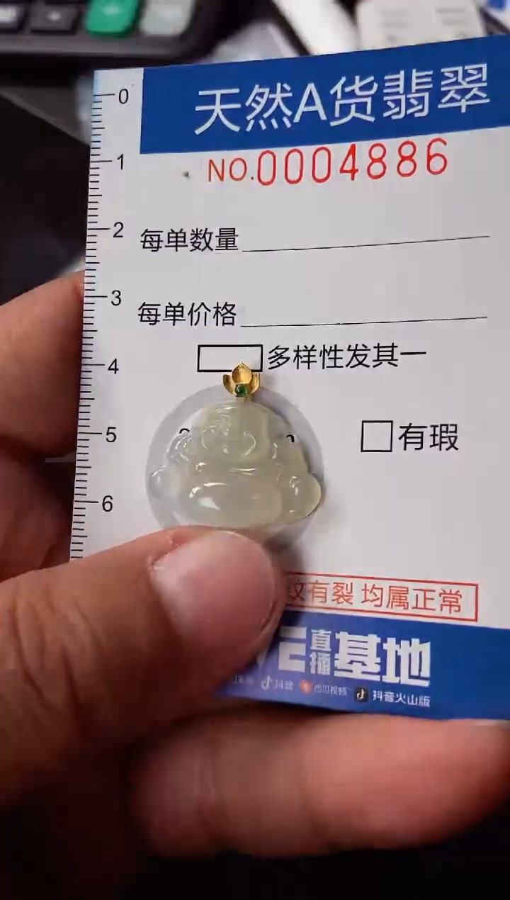 【闪购商品】翡翠颈饰18K金镶嵌翡翠4886