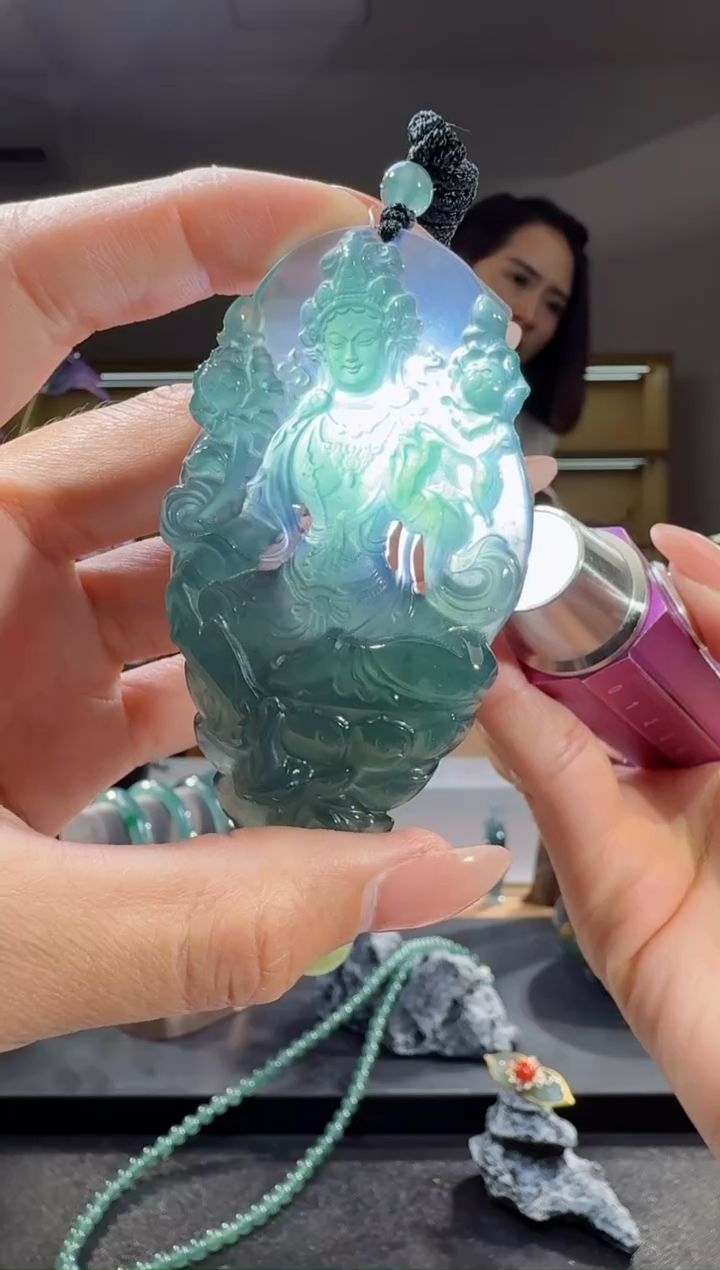 吊坠(不含链)未镶嵌翡翠度母