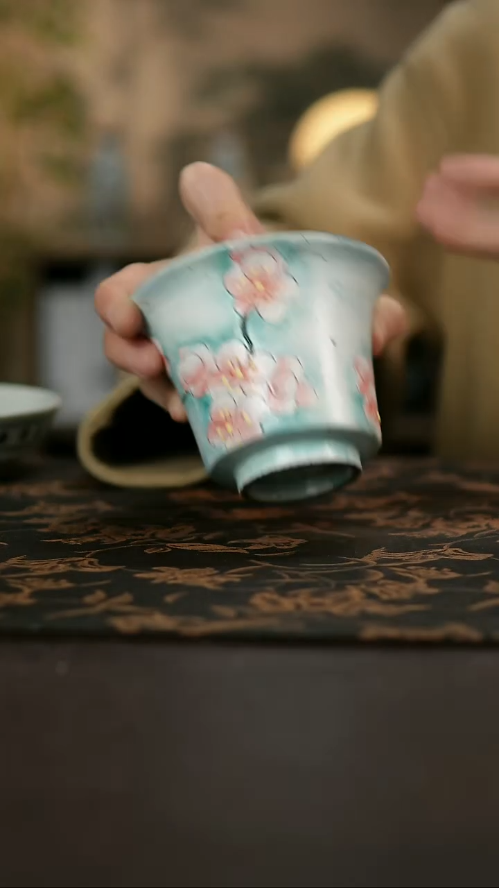 景德镇陶瓷杯碗柴烧多人