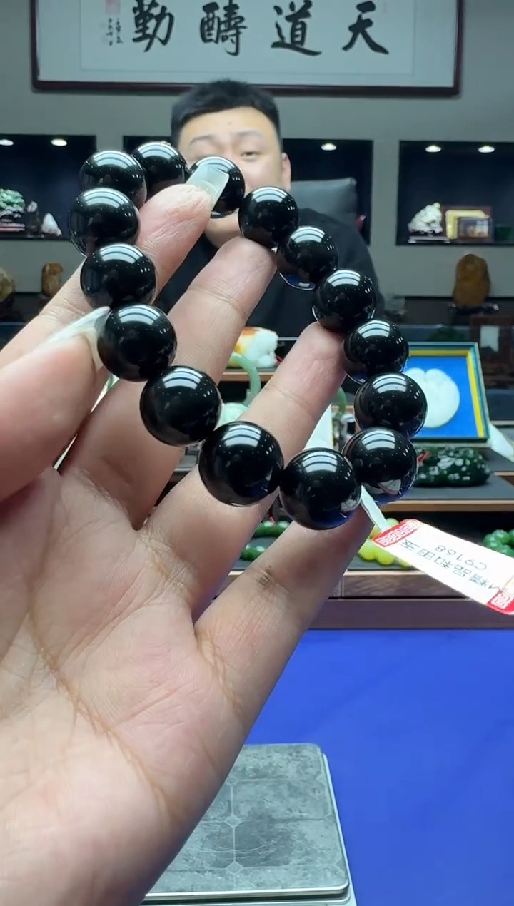 【闪购商品】黑曜岩手串未镶嵌11111111hys