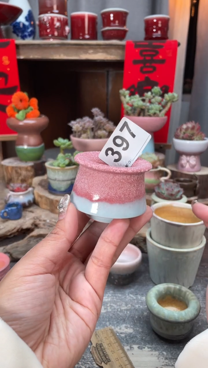 【闪购商品】摆件397知木小芳花盆