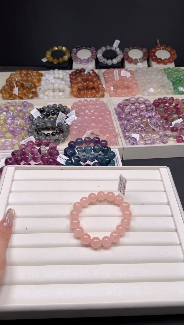 【闪购商品】水晶手链未镶嵌西柚粉12.A58