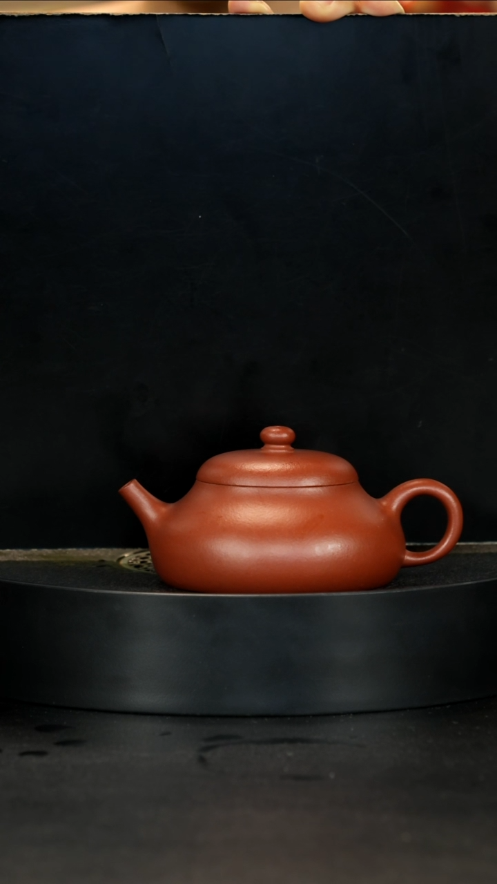 紫砂茶壶精挑全红降坡静乐