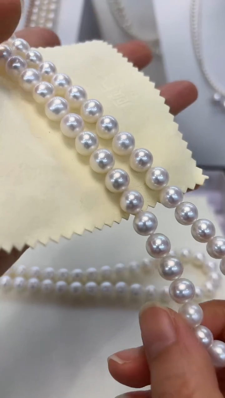 【闪购商品】海水珍珠颈饰银S925镶嵌8-8.5MM