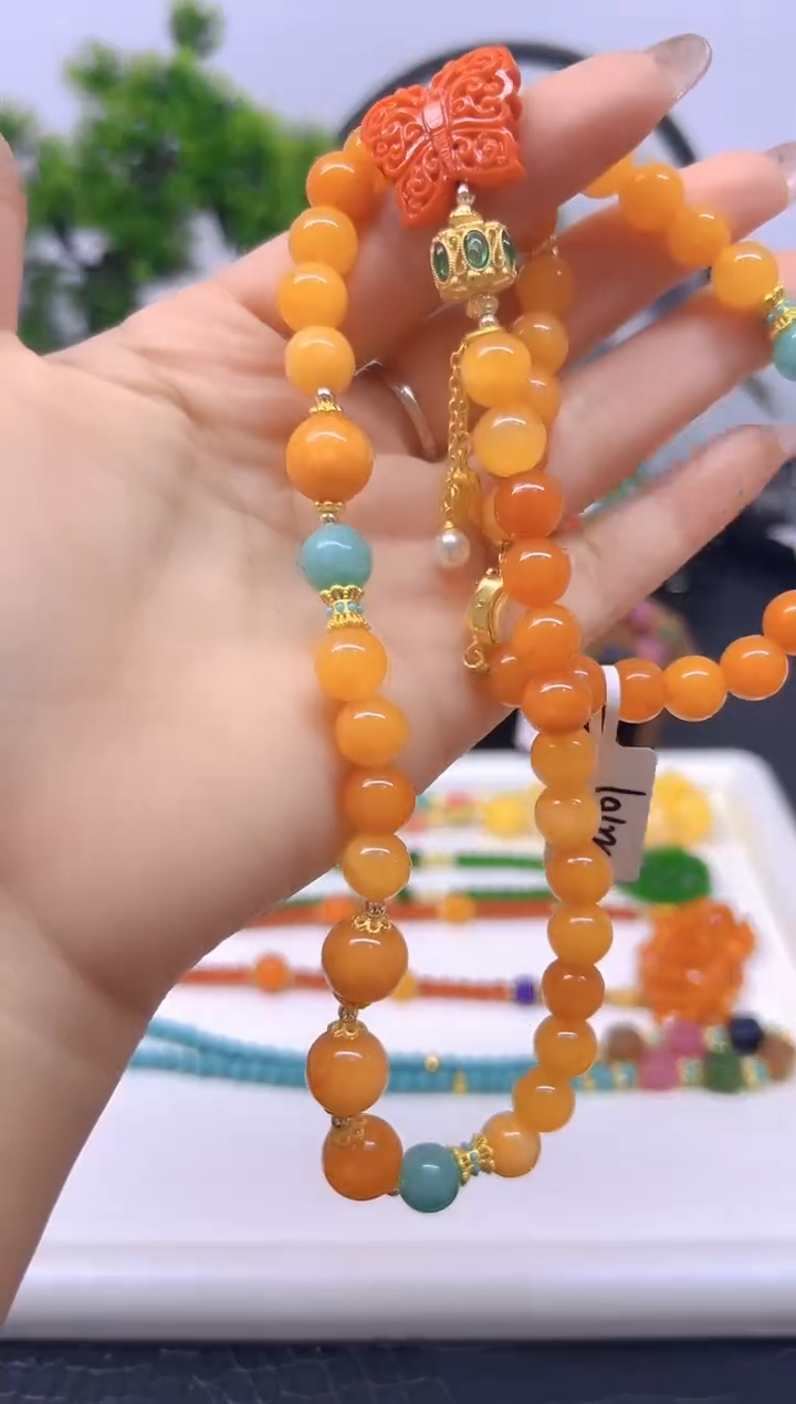 【闪购商品】翡翠毛衣链未镶嵌M101