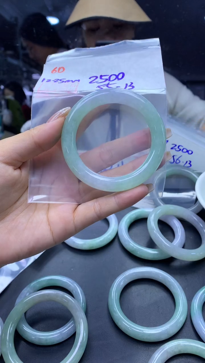 未镶嵌定制翡翠60手镯55+2500元+拍一发一