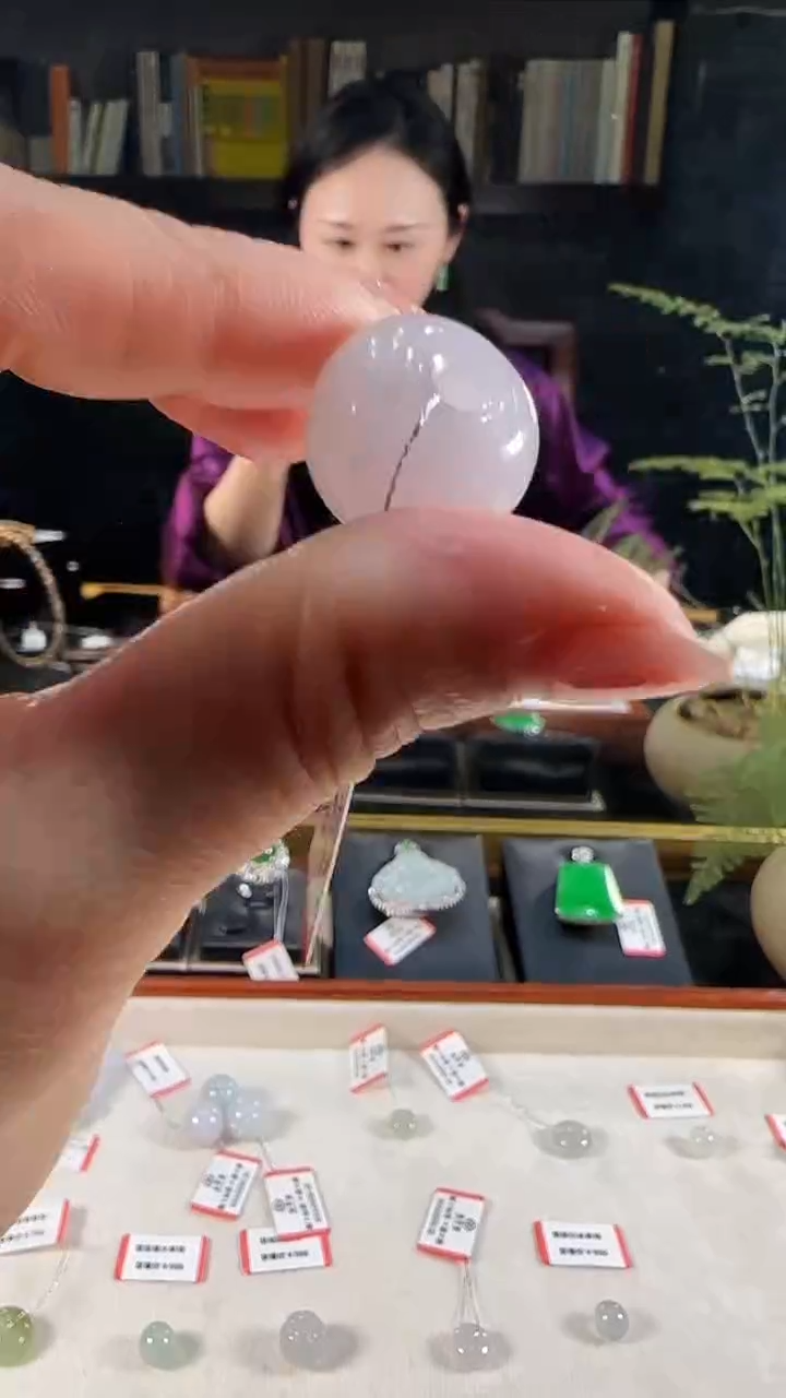 【闪购商品】翡翠散珠未镶嵌天然缅甸翡翠紫罗兰鼓珠单珠