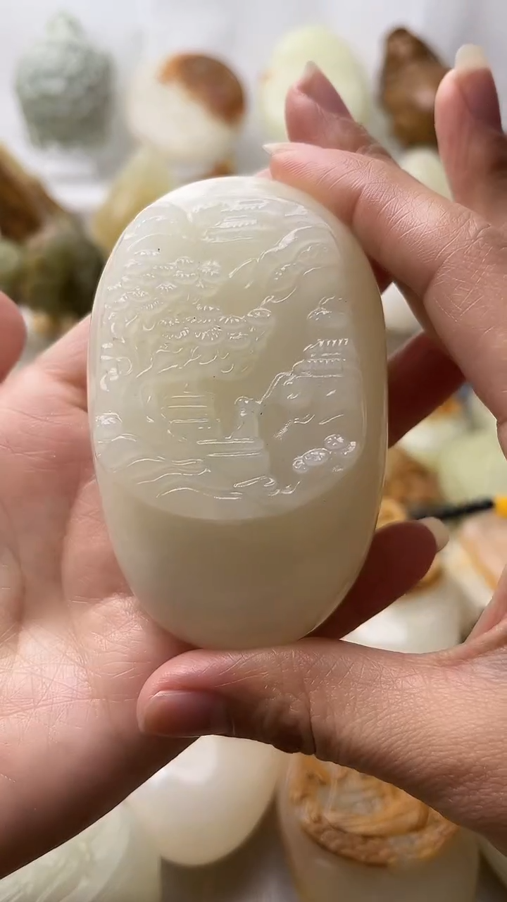 石材古青石棉纹正常不退换山水