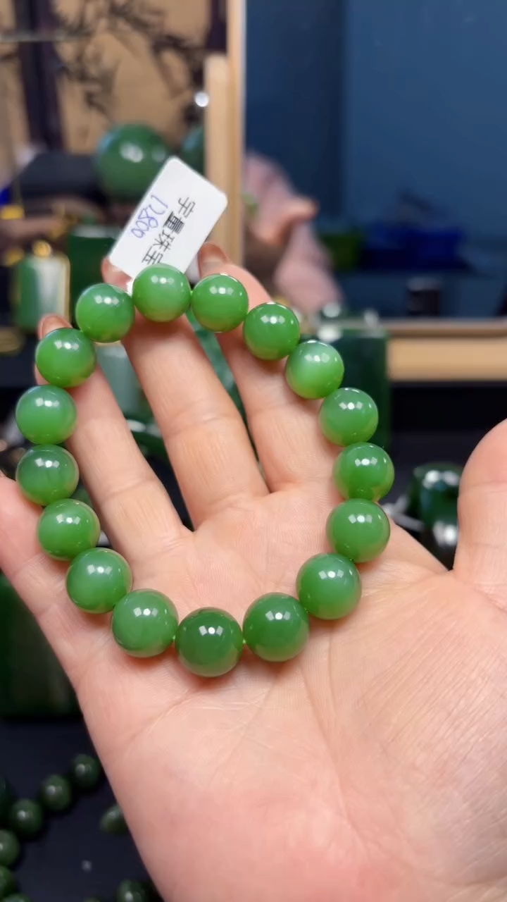 【闪购商品】和田玉（碧玉）手串未镶嵌1