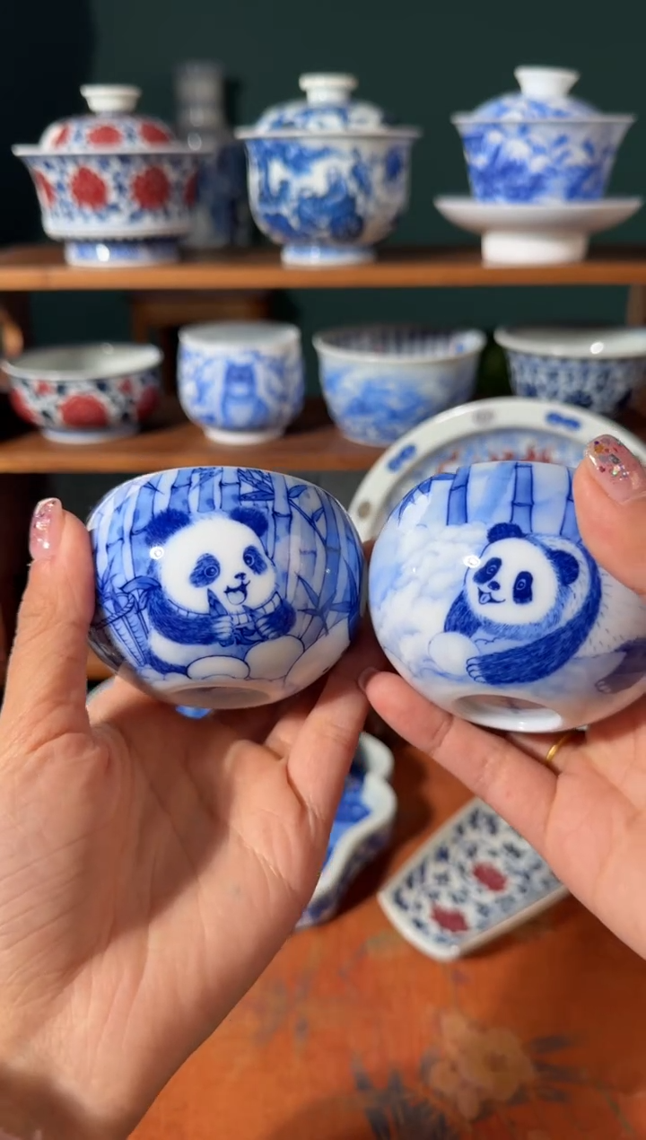 【闪购商品】杯画堂春熊猫渝可、渝爱熊猫杯（单只）