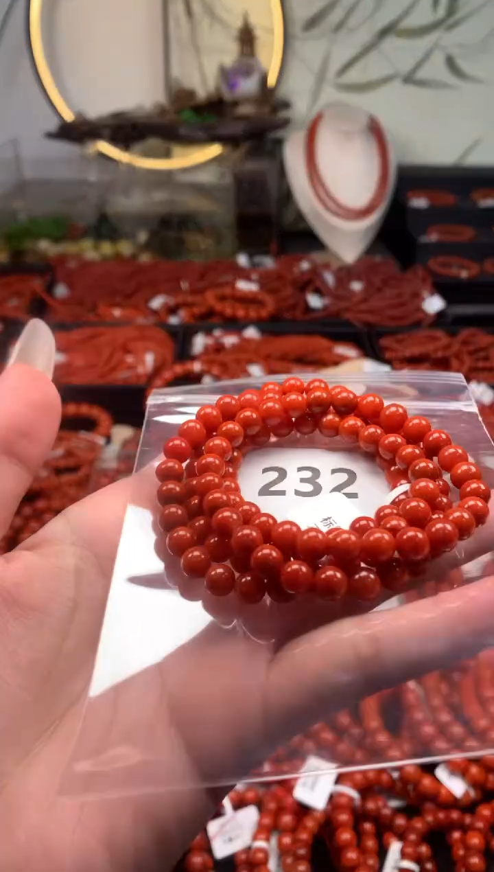【闪购商品】南红玛瑙手串未镶嵌232-6.5mm