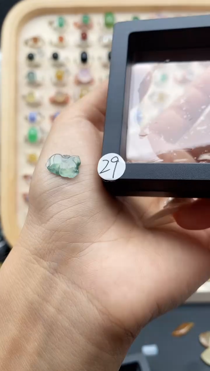 【闪购商品】翡翠戒指未镶嵌缅甸翡翠A货裸石未镶嵌