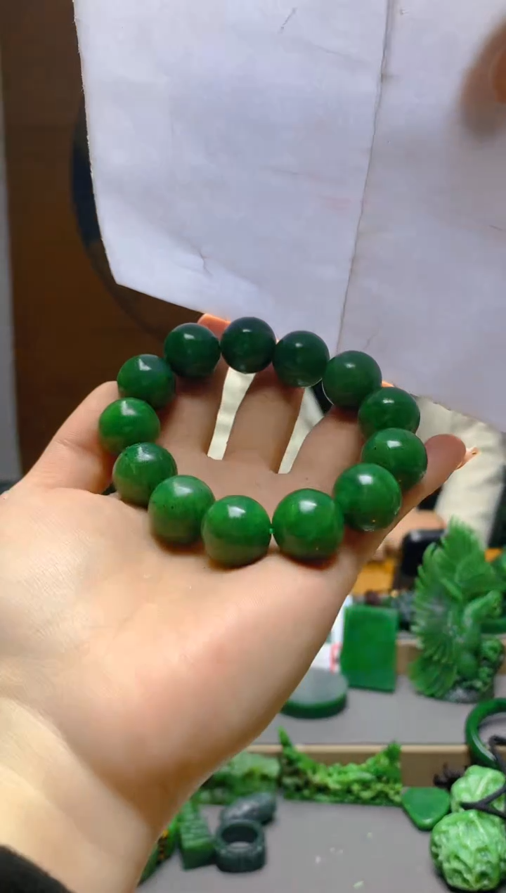【闪购商品】和田玉（碧玉）手串未镶嵌1