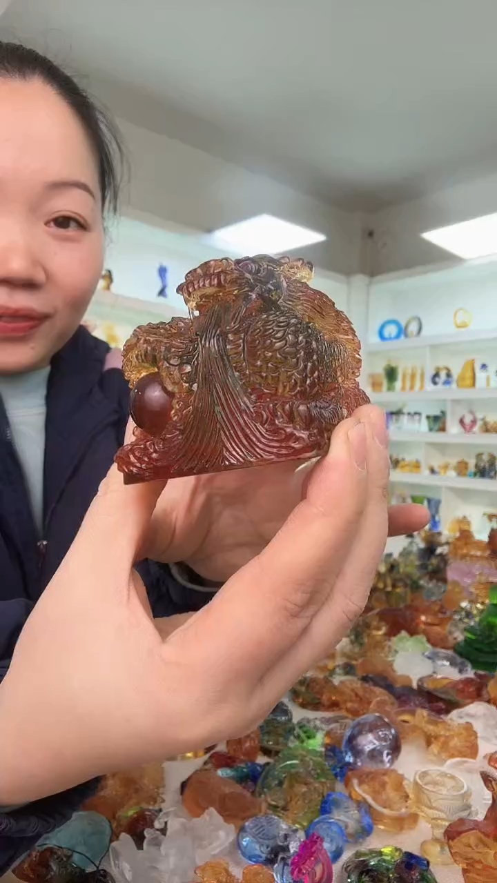 手工艺品琉璃龙吟