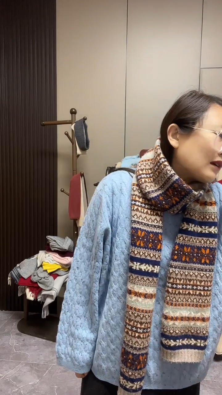 费尔岛羊绒围巾666