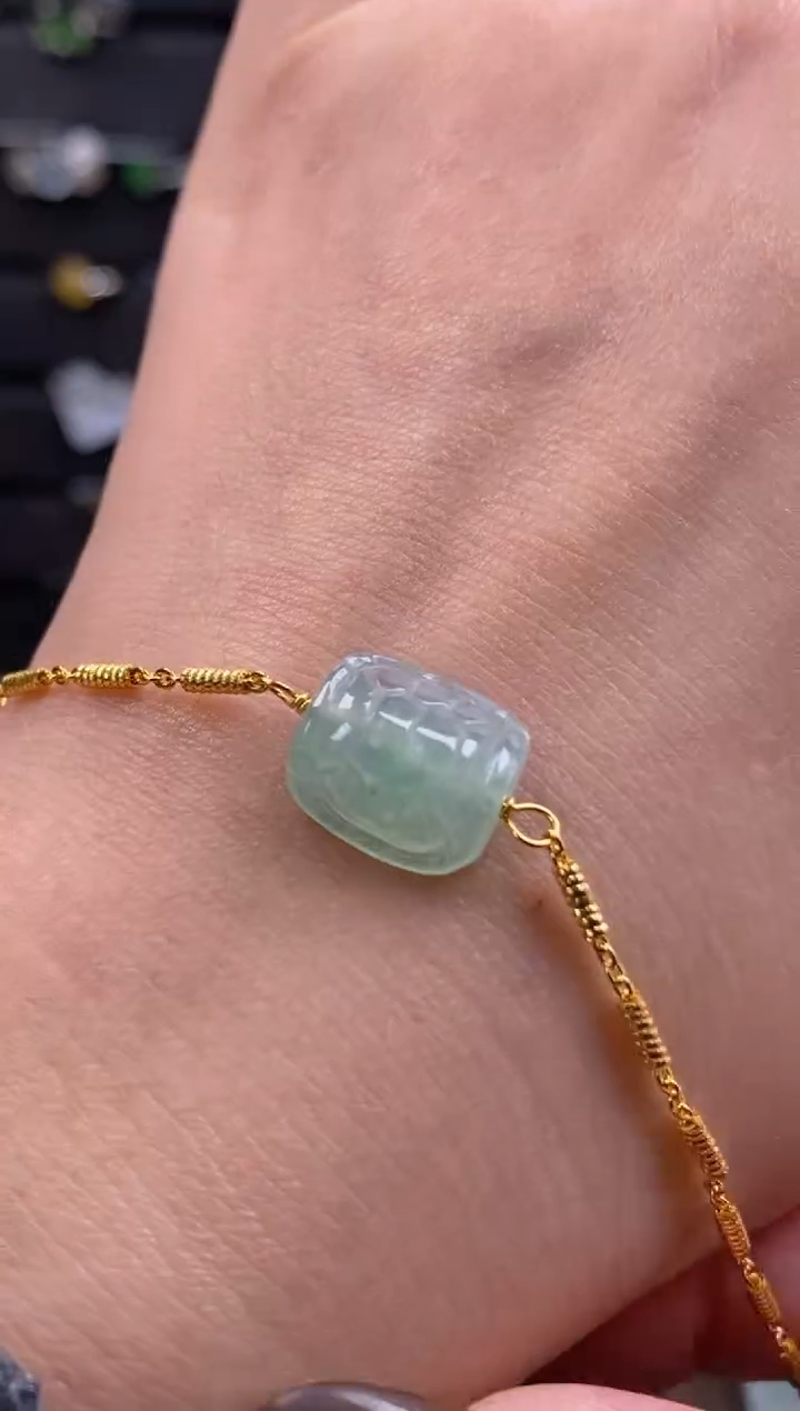 颈饰银S925镶嵌翡翠19646