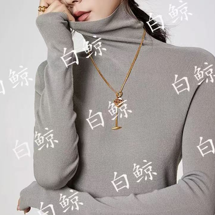可机洗全羊毛高领套头2025秋新款针织衫纯色长袖2788打底衫