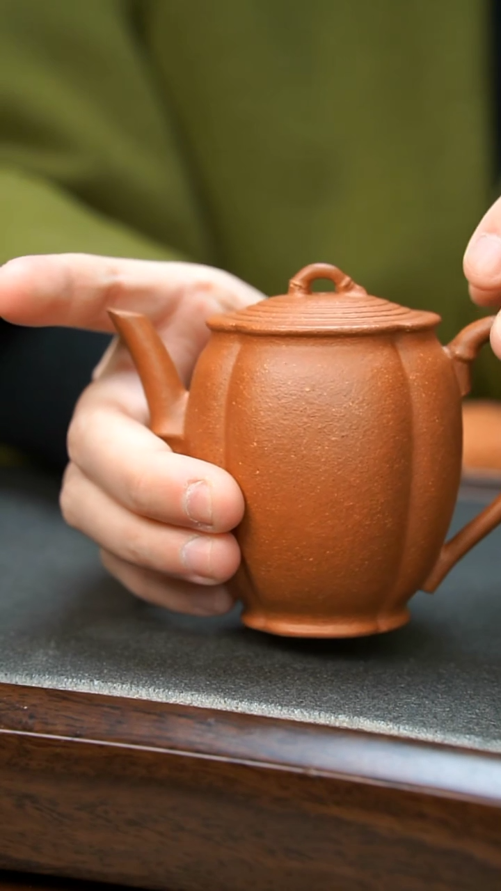 【闪购商品】紫砂茶壶红降坡光素壶