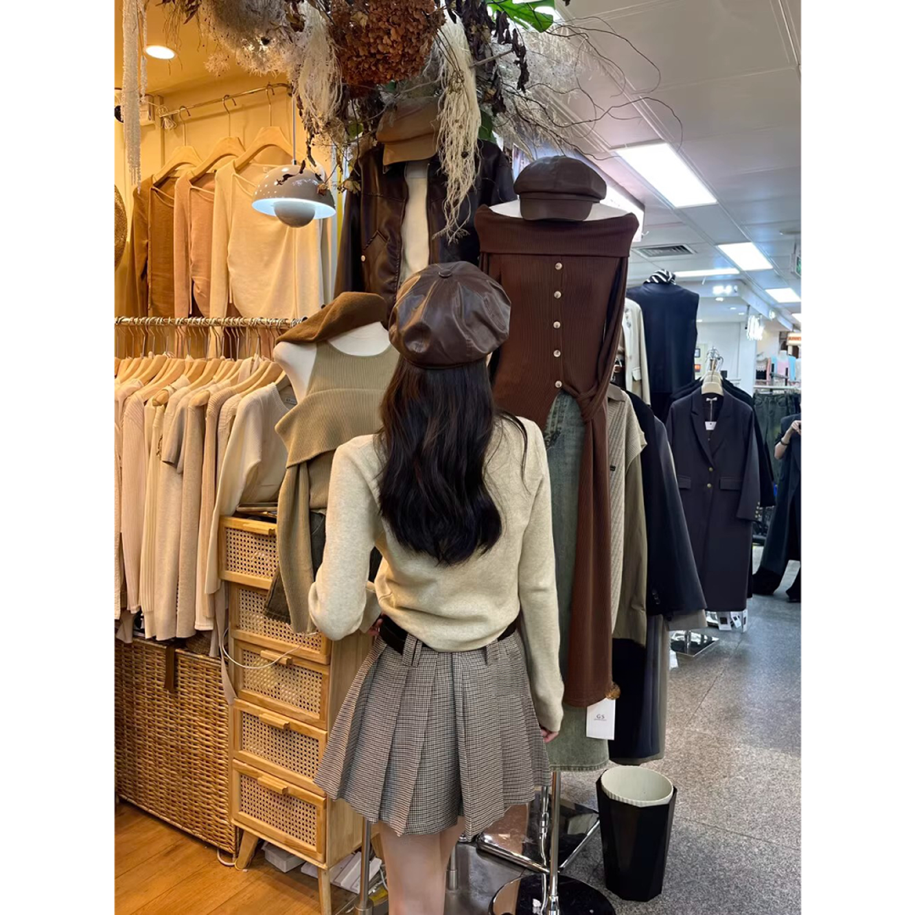 时尚套装短裙百搭小香风半裙复古女装开衫套装网红