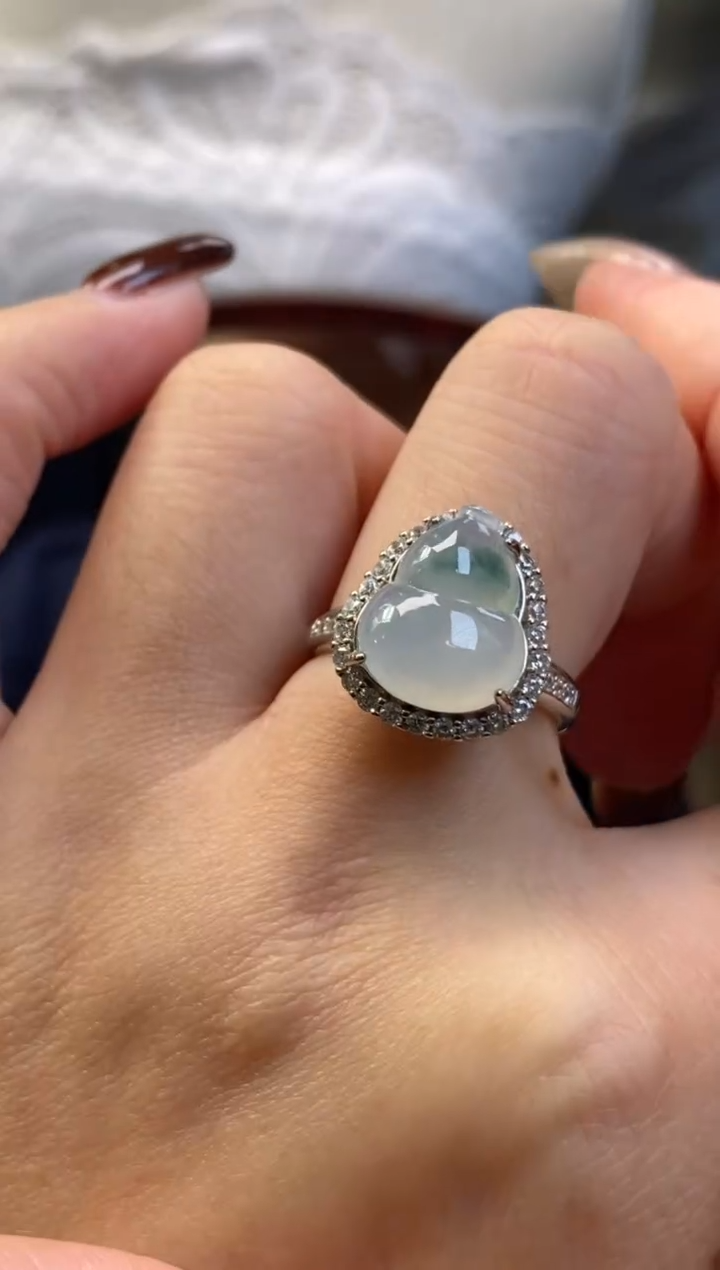 颈饰银S925镶嵌翡翠净货14346