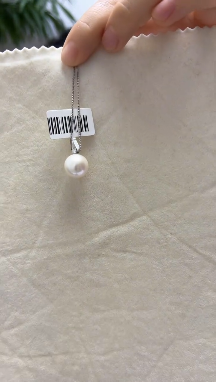 【闪购商品】淡水珍珠吊坠(赠链)银S925镶嵌13-14银王妃