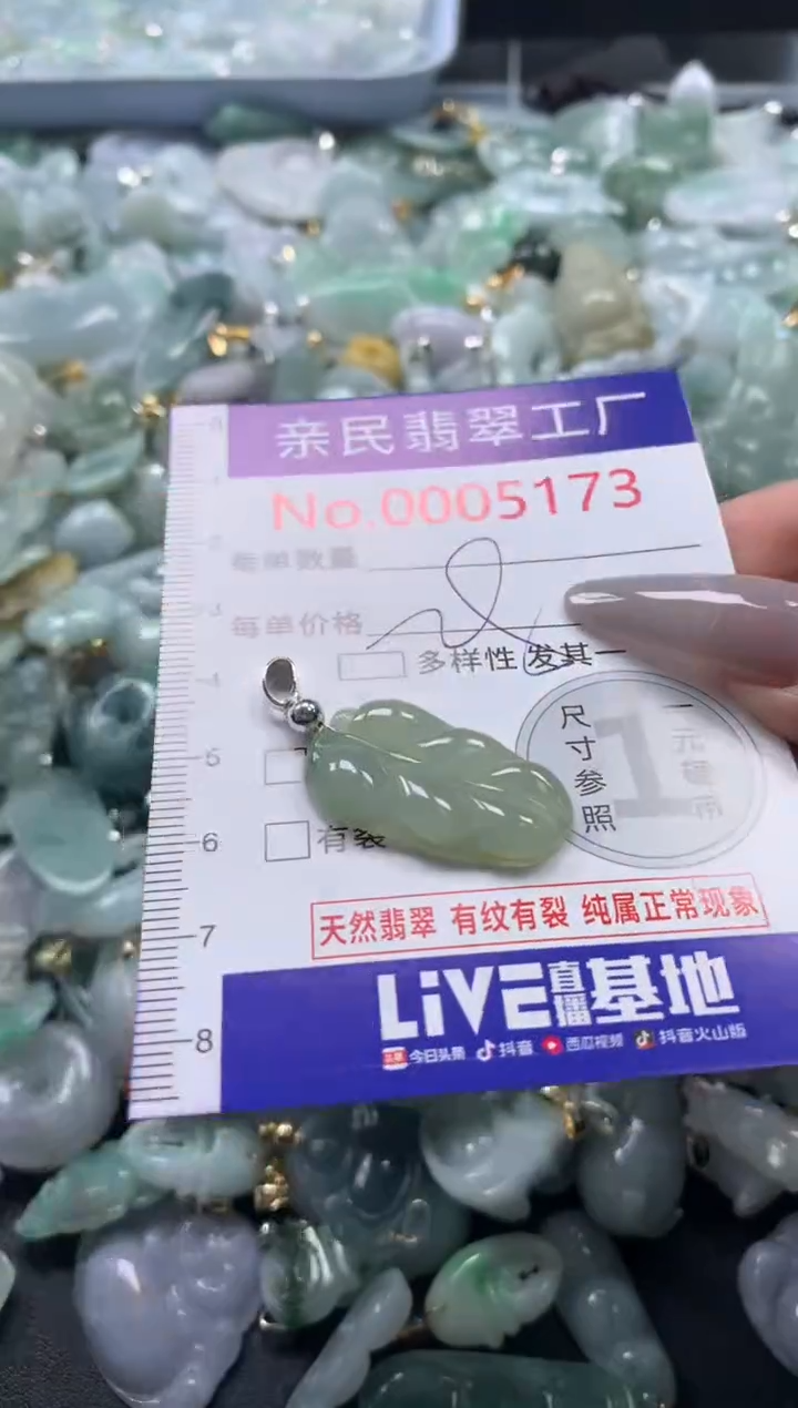吊坠(不含链)未镶嵌翡翠5173