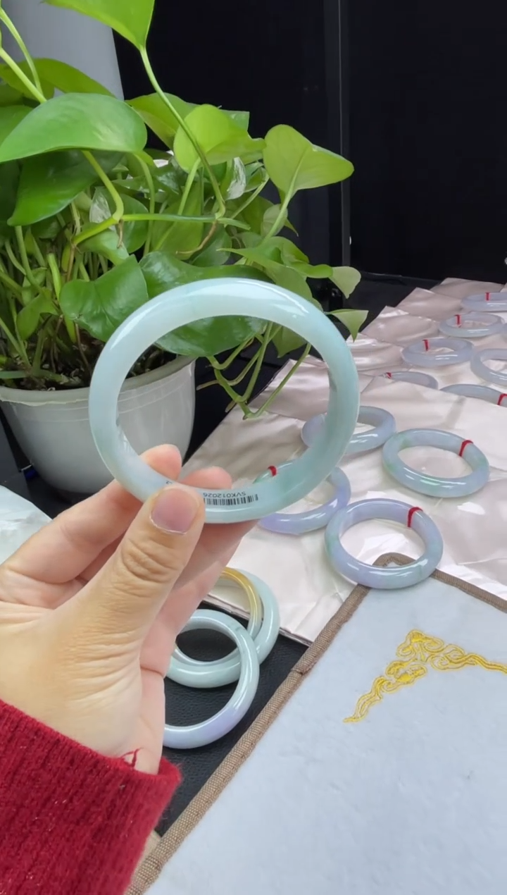 未镶嵌08#（强推）定制翡翠天然A货翡翠手镯60-61圈口