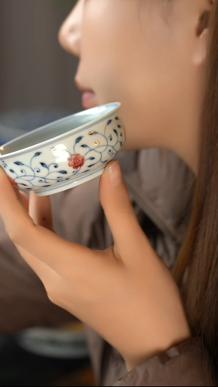 日**神青花釉里红青花釉里红