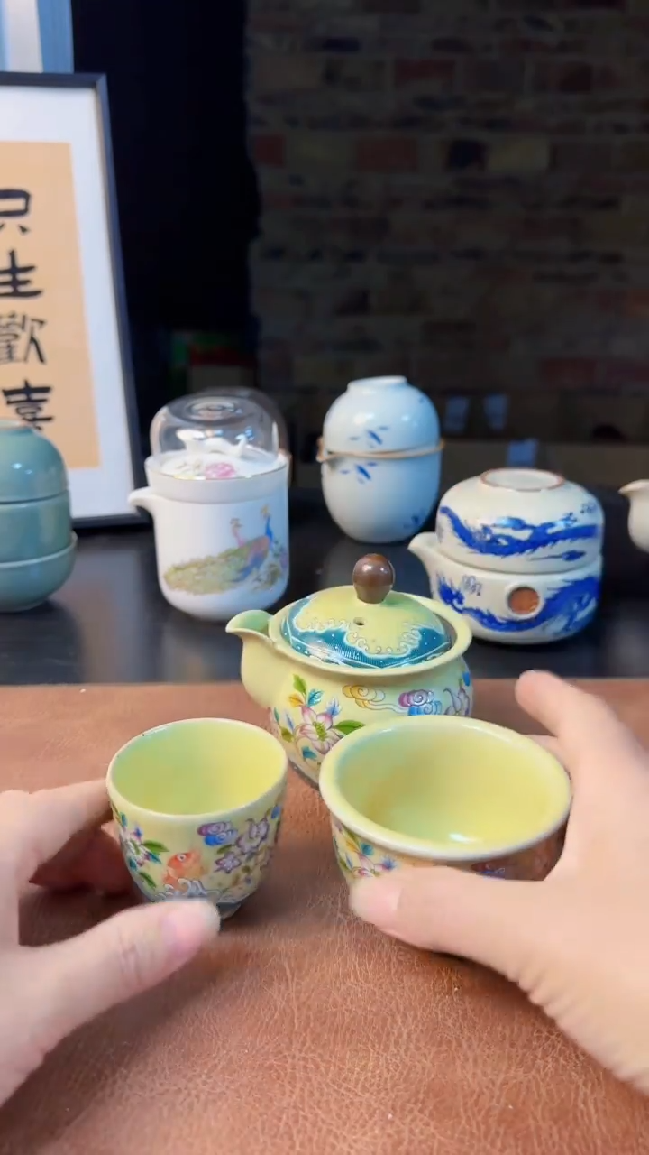 【闪购商品】杯德化白瓷，快客茶具