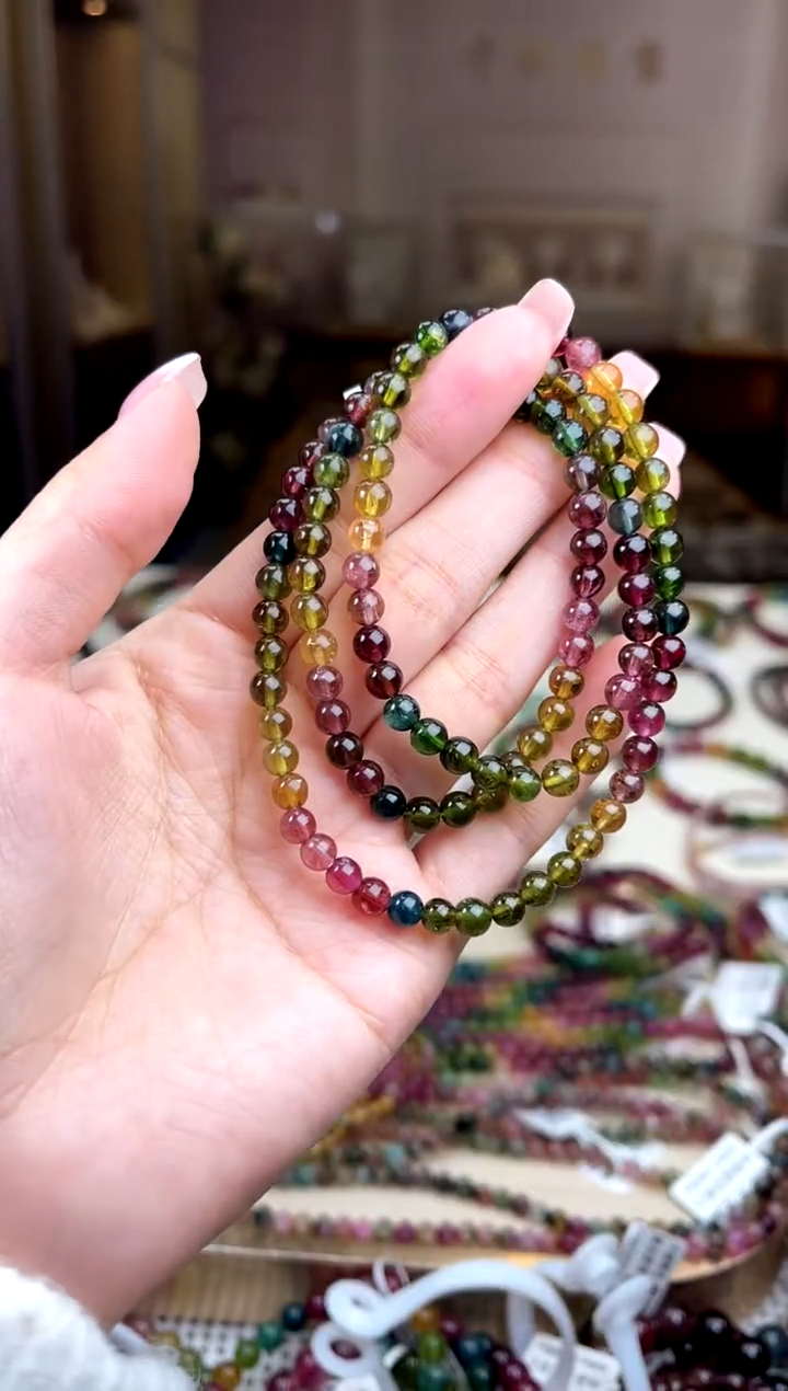 【闪购商品】碧玺/未镶嵌5mm+碧玺多圈多样性发货