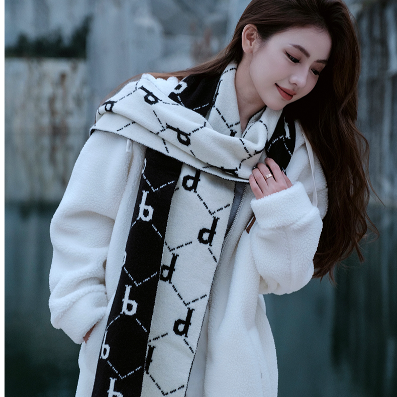 围巾秋冬保暖长围巾男女同款百搭加厚韩版双面秋冬季情侣学生