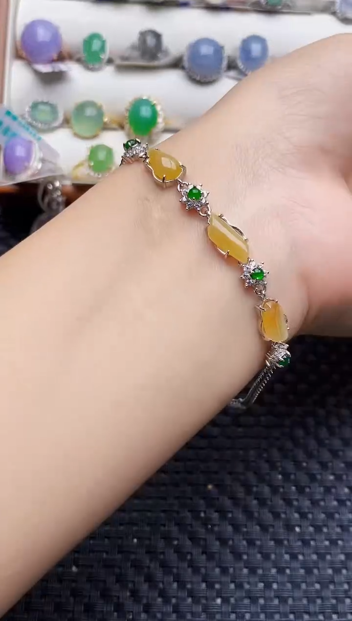 银S925镶嵌戒指翡翠5779