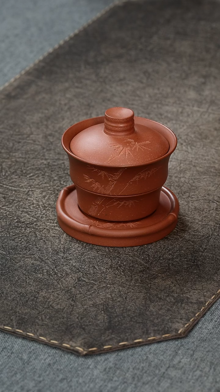 【闪购商品】紫砂茶壶降坡泥紫砂盖碗