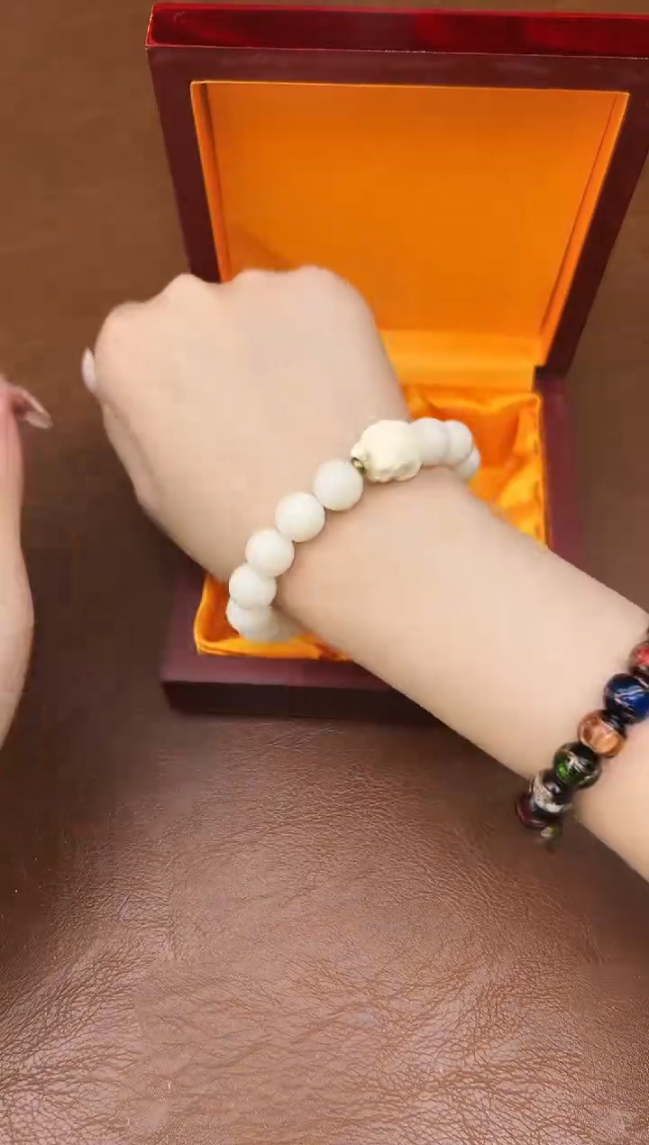 万家文玩阁白玉菩提链接@@SP141