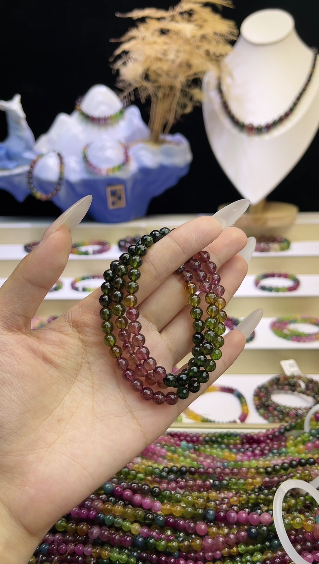 【闪购商品】碧玺/未镶嵌J6mm+碧玺多圈多样性发货