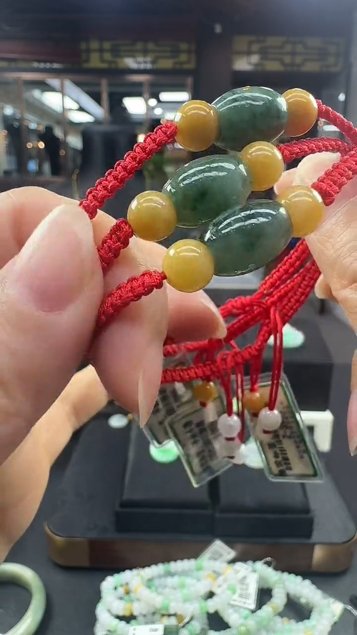 未镶嵌手绳翡翠路路通手绳多样性发其一